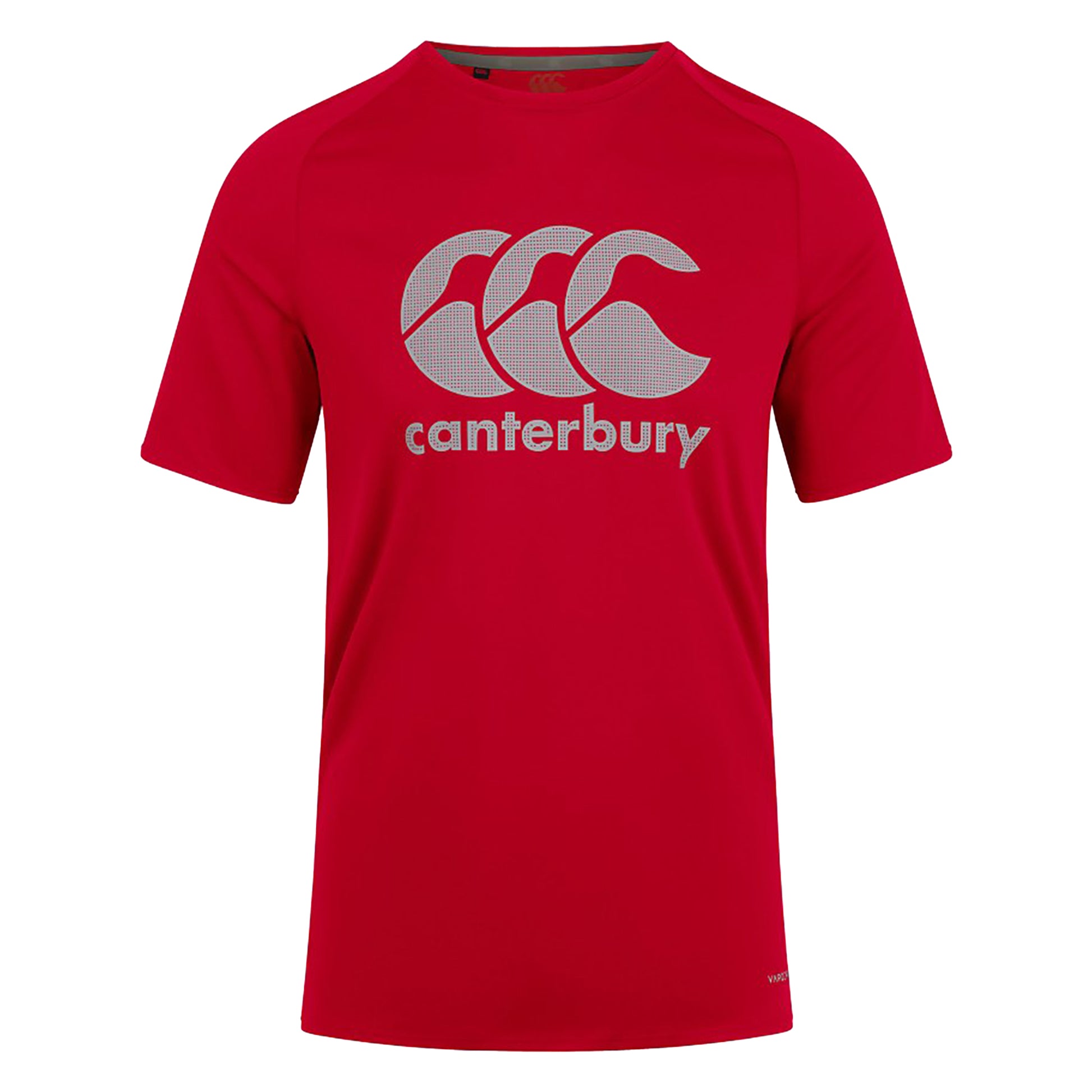 Red - Front - Canterbury Mens Core Logo Vapodri T-Shirt