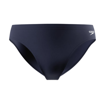 Navy - Front - Speedo Mens Big Logo Endurance+ Swim Briefs