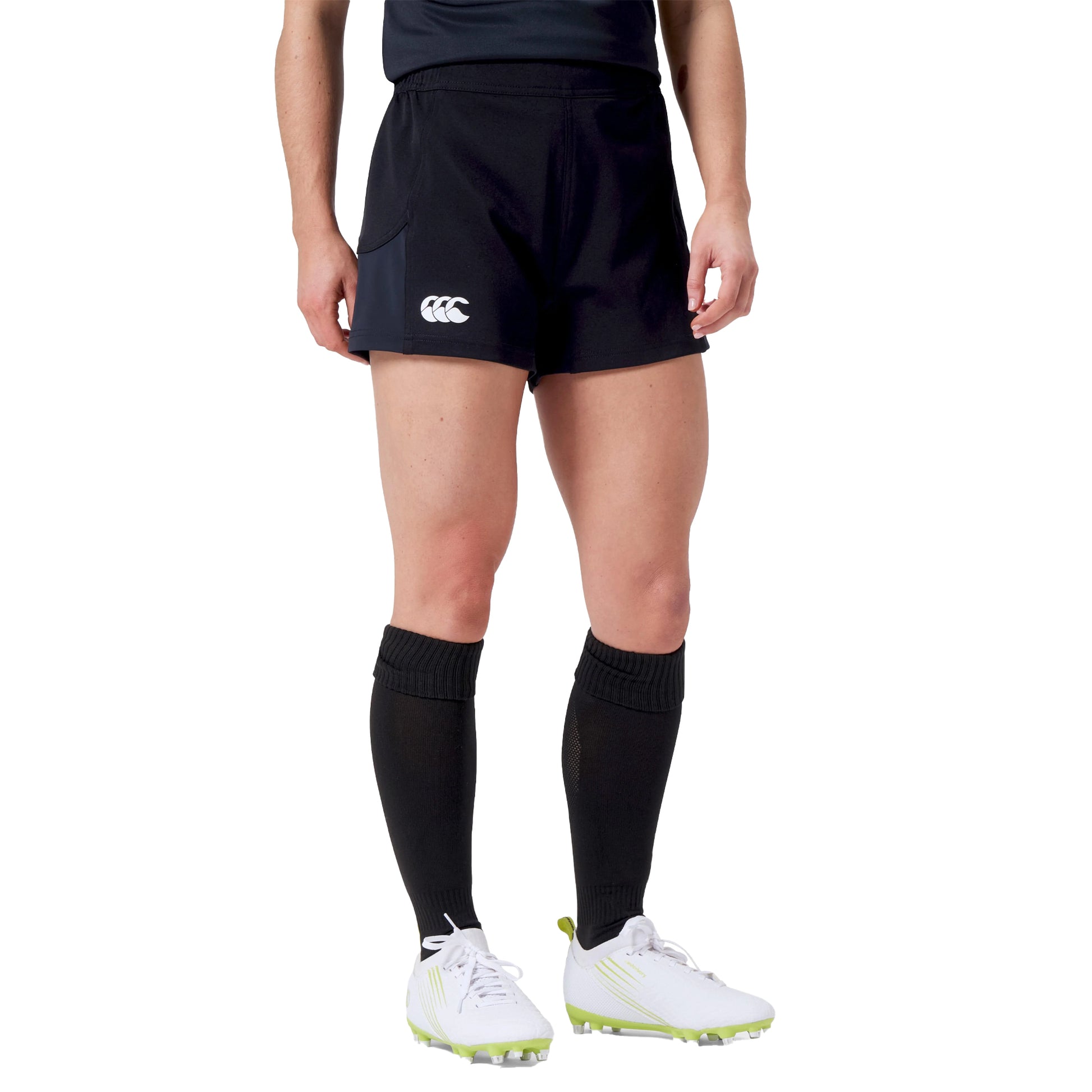 Black - Side - Canterbury Womens-Ladies Advantage 2.0 Shorts