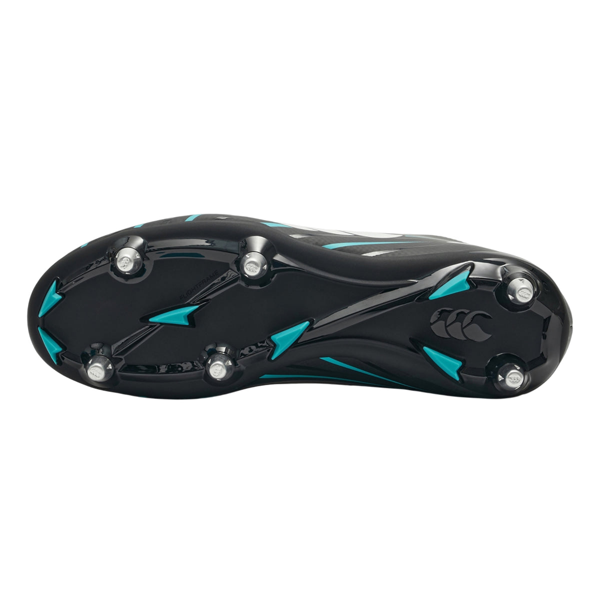 Black-Green - Pack Shot - Canterbury Unisex Adult Speed Falcon 2.0 Team Soft Ground Rugby Boots
