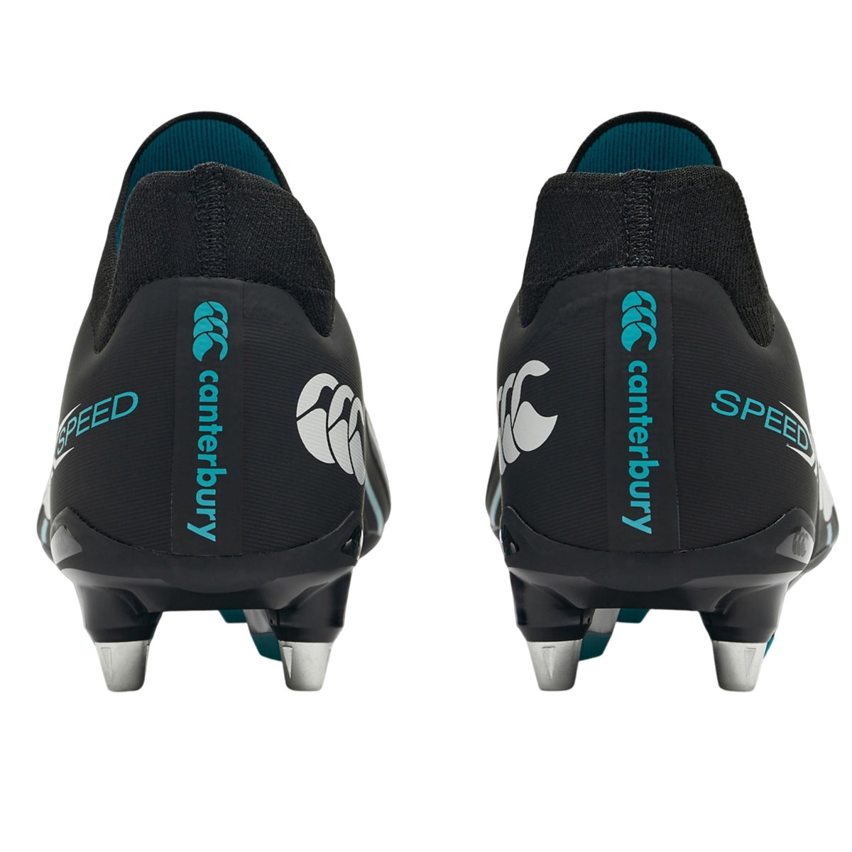 Black - Back - Canterbury Unisex Adult Speed Falcon Pro 2.0 Soft Ground Rugby Boots