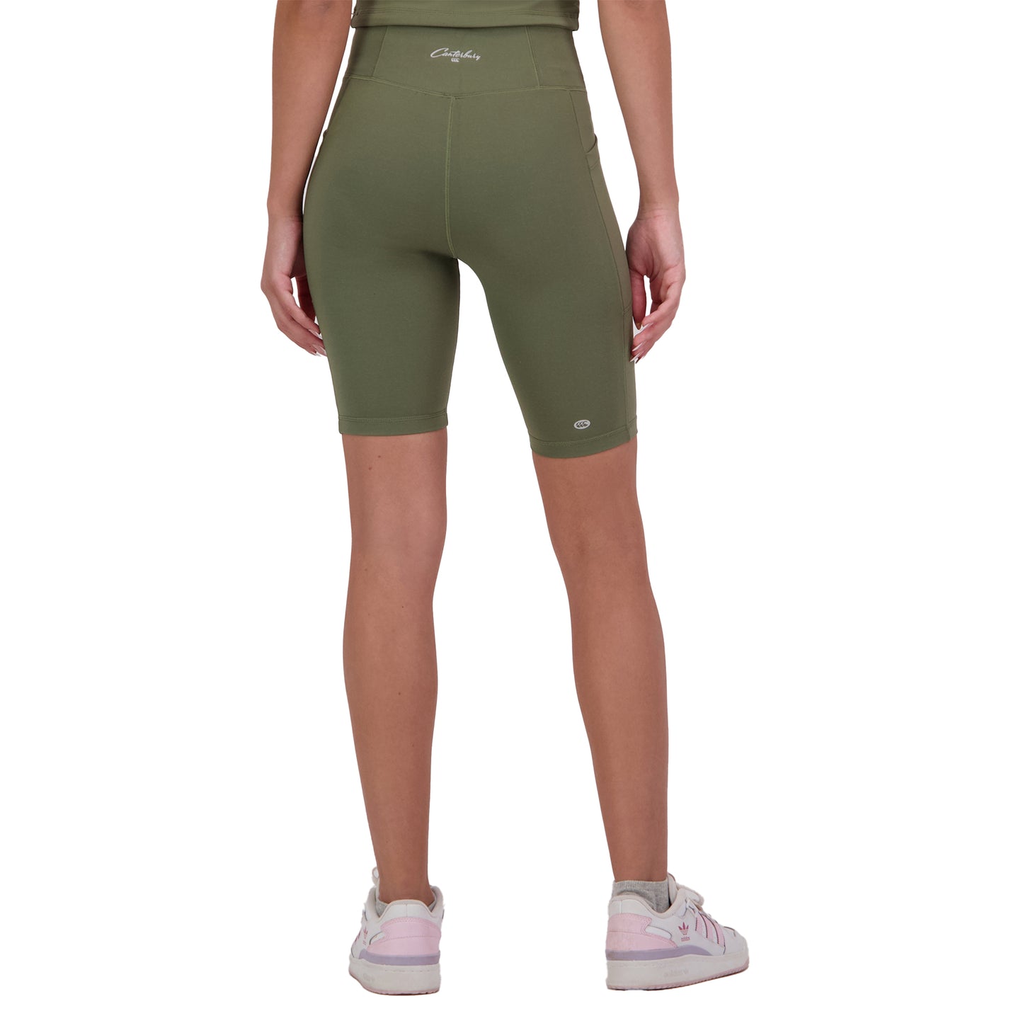 Deep Lichen Green - Back - Canterbury Womens-Ladies Convex Biker Shorts