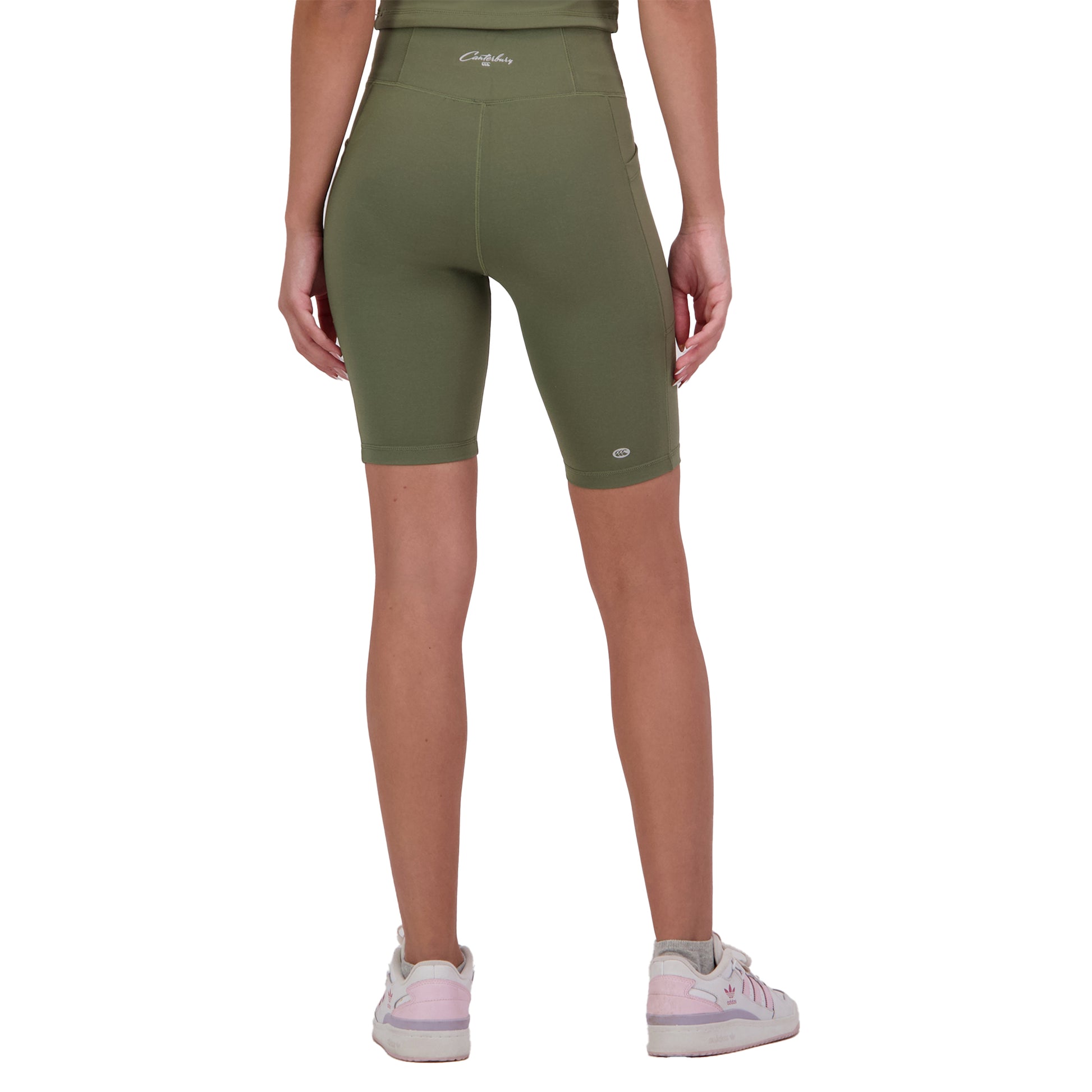 Deep Lichen Green - Back - Canterbury Womens-Ladies Convex Biker Shorts