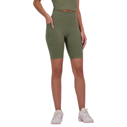 Deep Lichen Green - Front - Canterbury Womens-Ladies Convex Biker Shorts