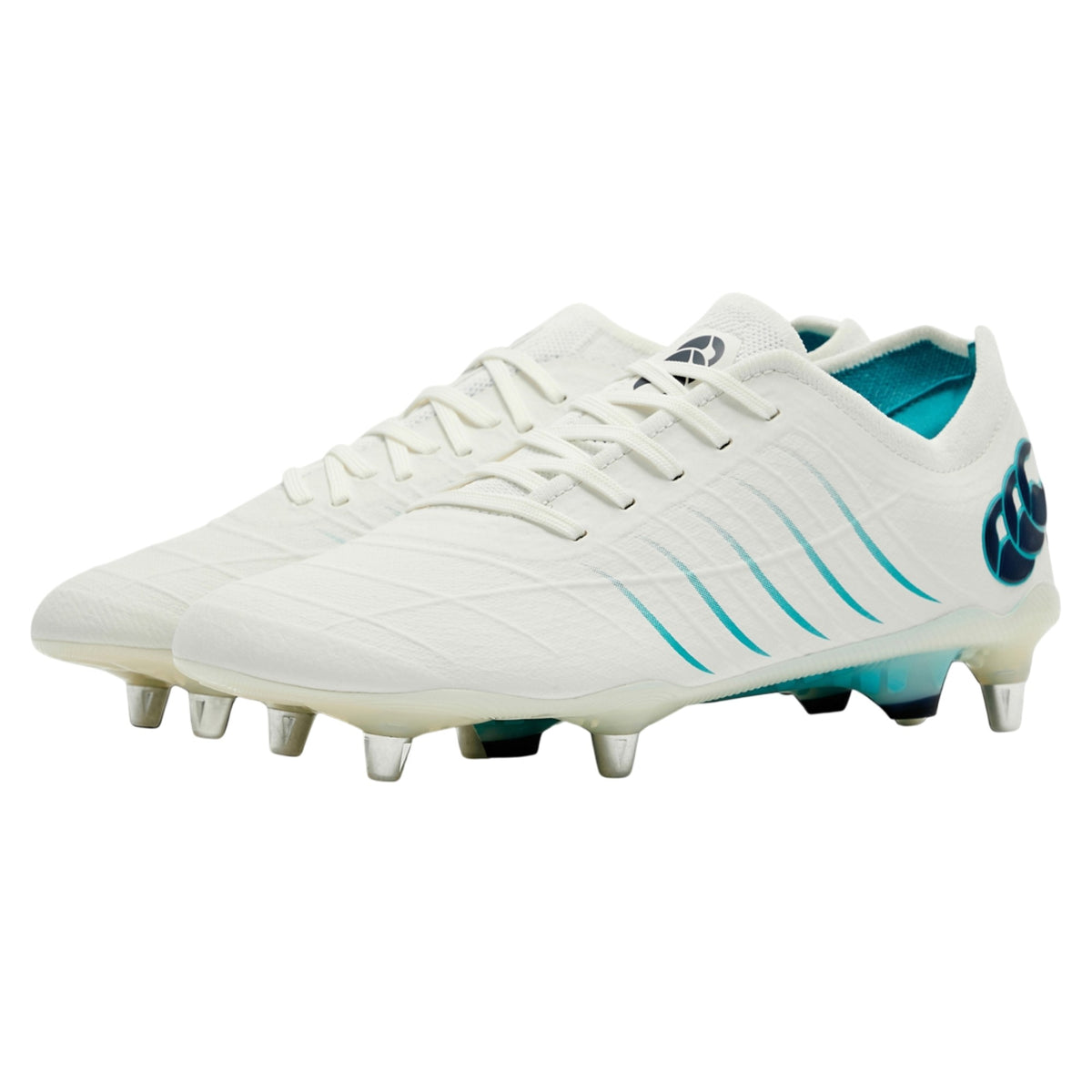 White-Green - Lifestyle - Canterbury Mens Phoenix 2.0 Elite Soft Ground Rugby Boots