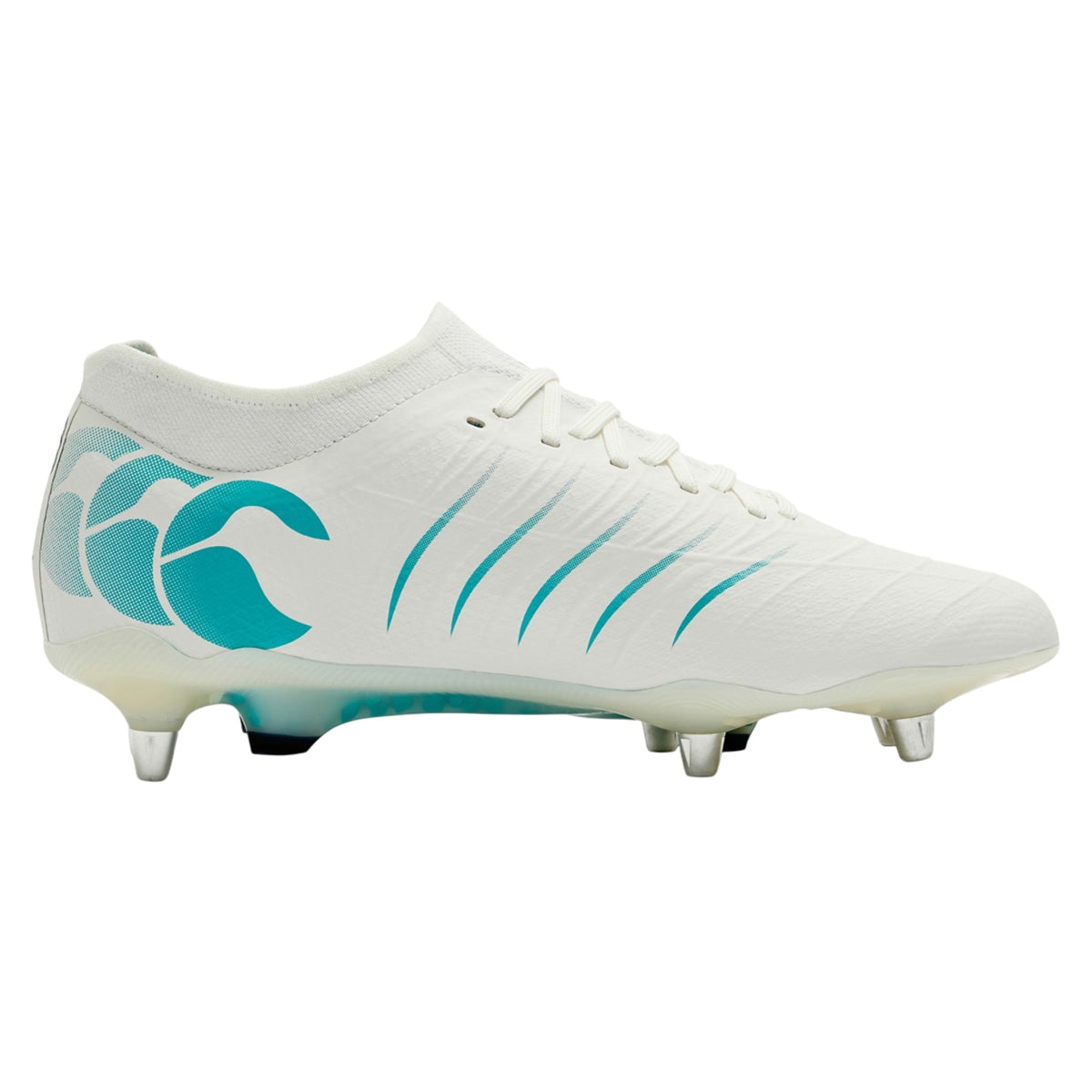 White-Green - Front - Canterbury Mens Phoenix 2.0 Elite Soft Ground Rugby Boots