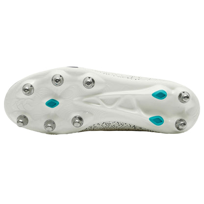 White - Side - Canterbury Mens Stampede Groundbreak Pro Soft Ground Rugby Boots