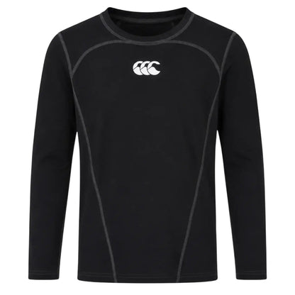 Black - Front - Canterbury Childrens-Kids Base Layer Top