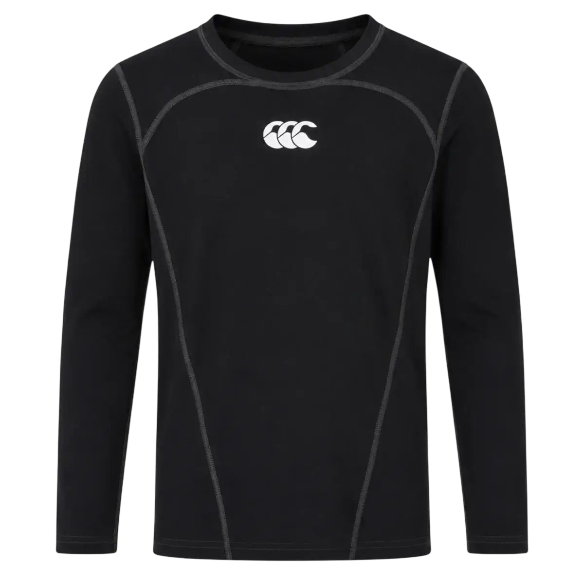 Black - Front - Canterbury Childrens-Kids Base Layer Top