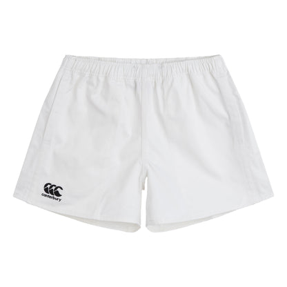 White - Front - Canterbury Mens Professional Cotton Shorts