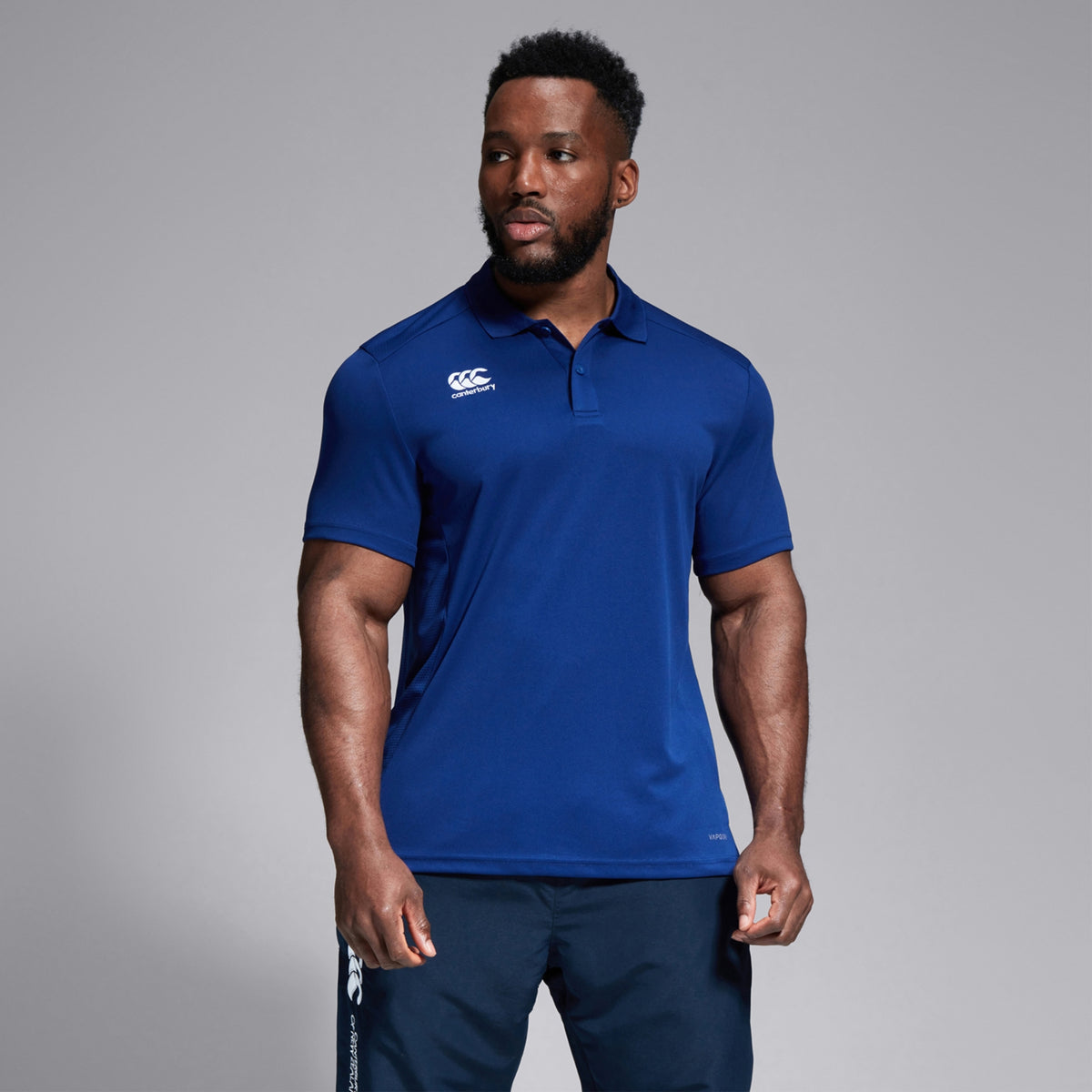 Blue - Side - Canterbury Womens-Ladies Club Dry Polo Shirt