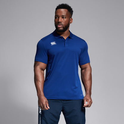 Blue - Side - Canterbury Womens-Ladies Club Dry Polo Shirt