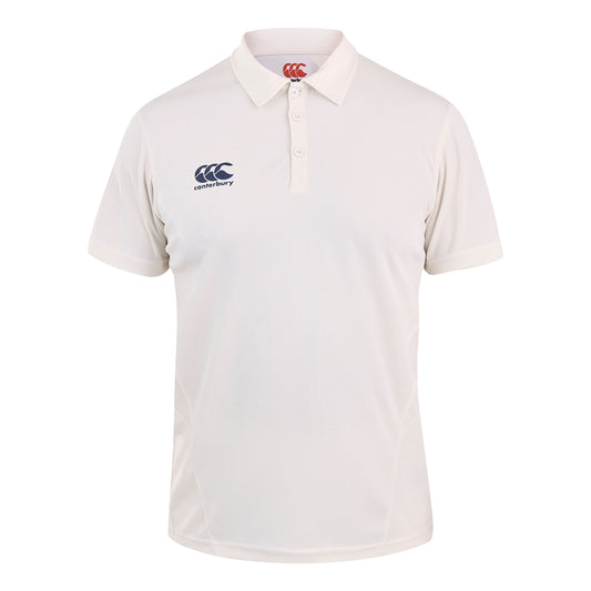 Cream - Front - Canterbury Mens Cricket Shirt