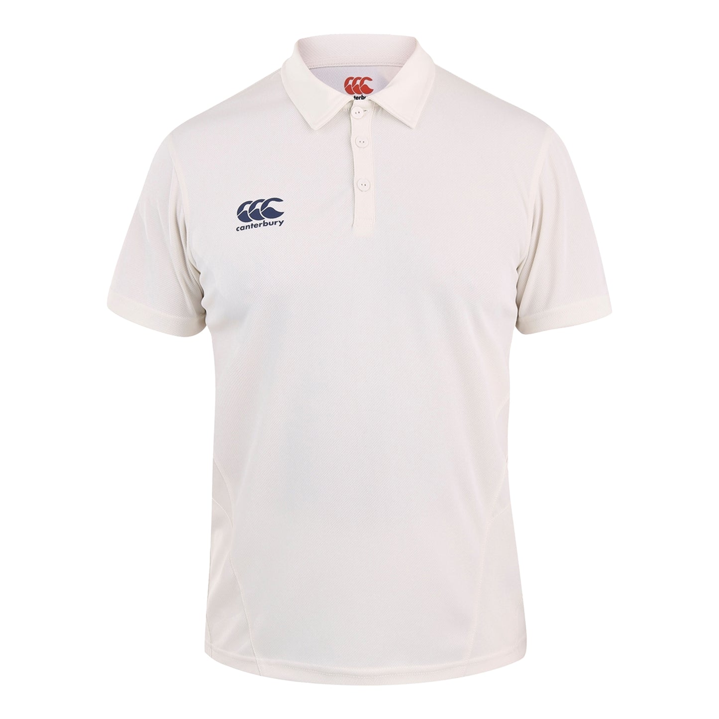 Cream - Front - Canterbury Mens Cricket Shirt