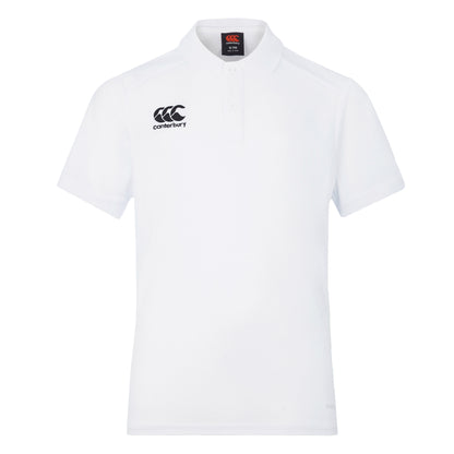 White - Front - Canterbury Childrens-Kids Club Dry Polo Shirt