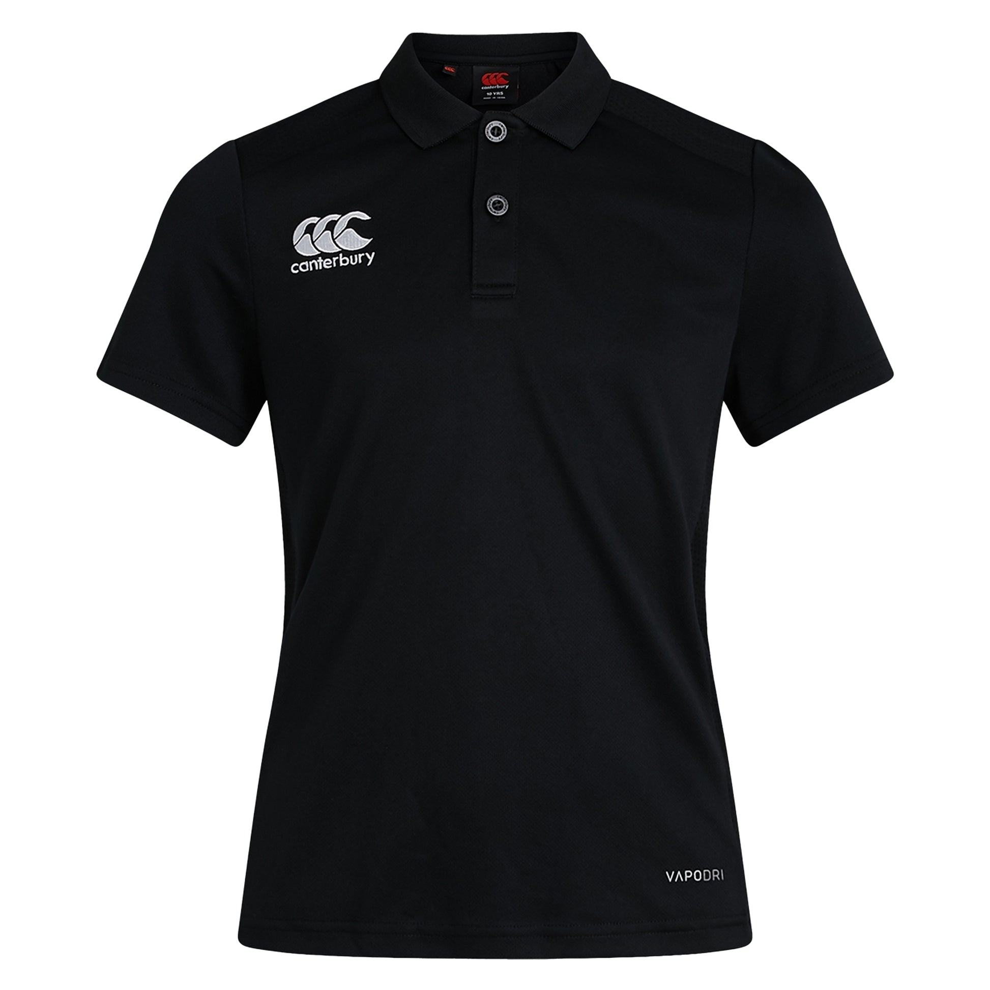 Black - Front - Canterbury Childrens-Kids Club Dry Polo Shirt