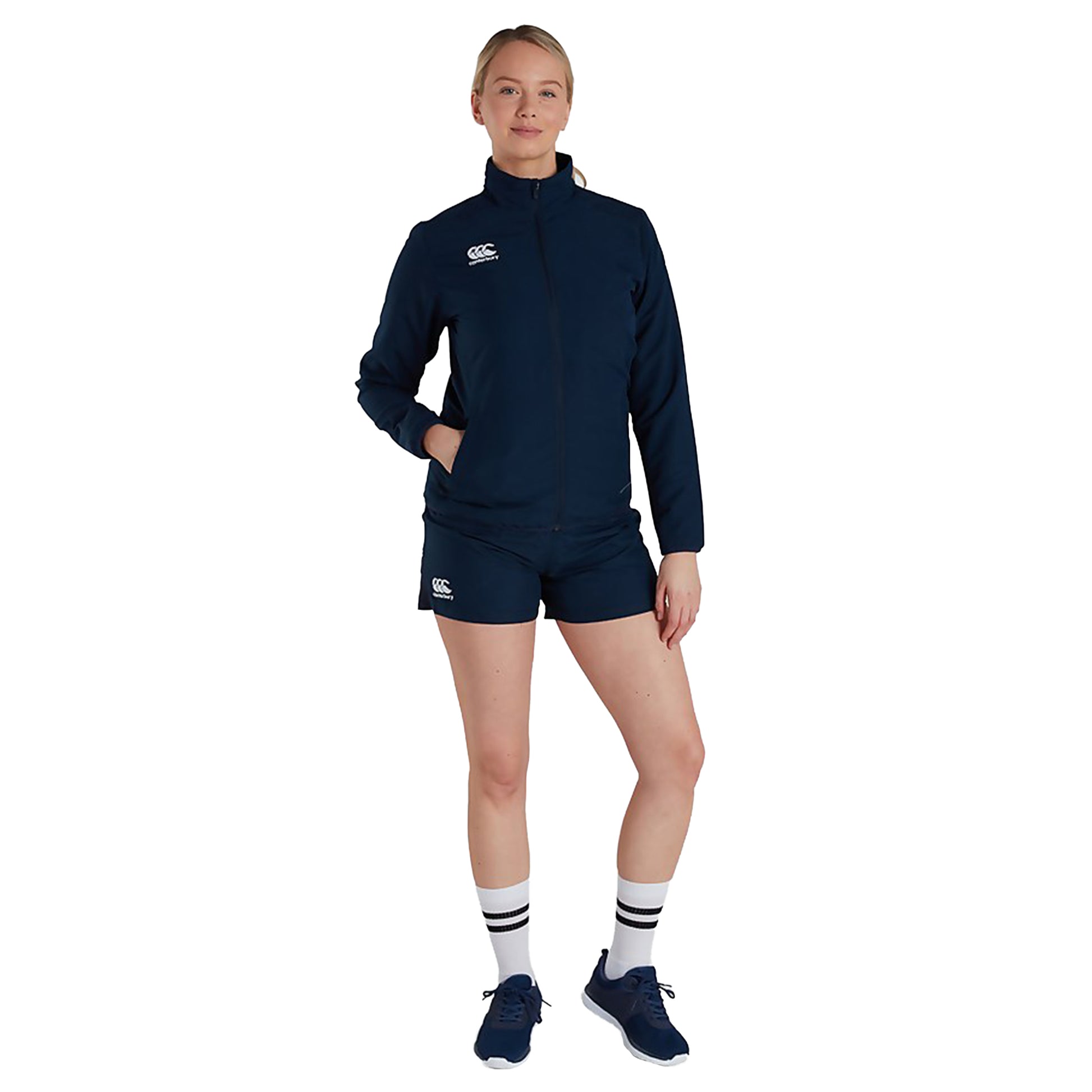 Navy - Side - Canterbury Womens-Ladies Club Track Jacket