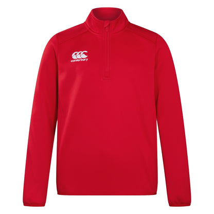 Flag Red - Front - Canterbury Childrens-Kids Club QZ Midlayer