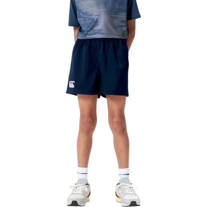 Navy - Lifestyle - Canterbury Childrens-Kids Cotton Drill Shorts