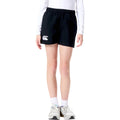 Black - Side - Canterbury Childrens-Kids Cotton Drill Shorts
