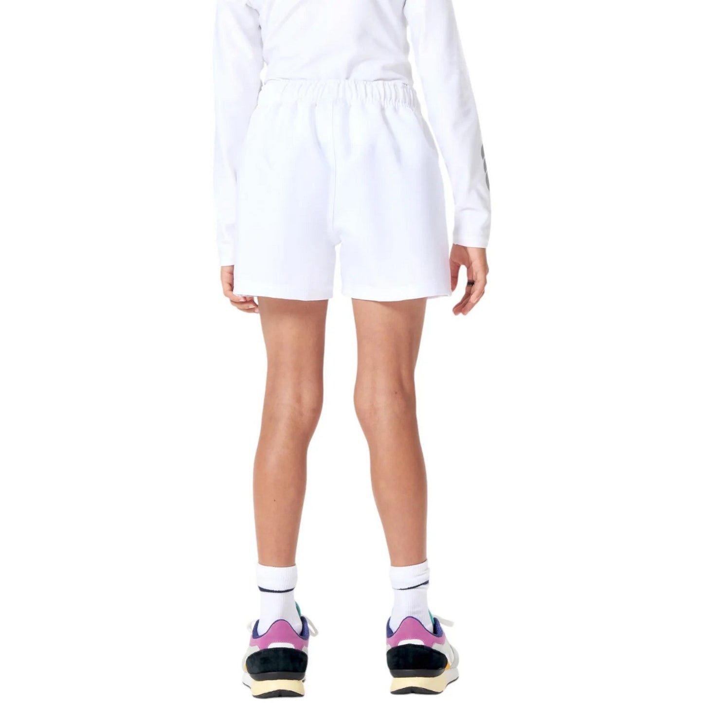 White - Back - Canterbury Childrens-Kids Cotton Drill Shorts