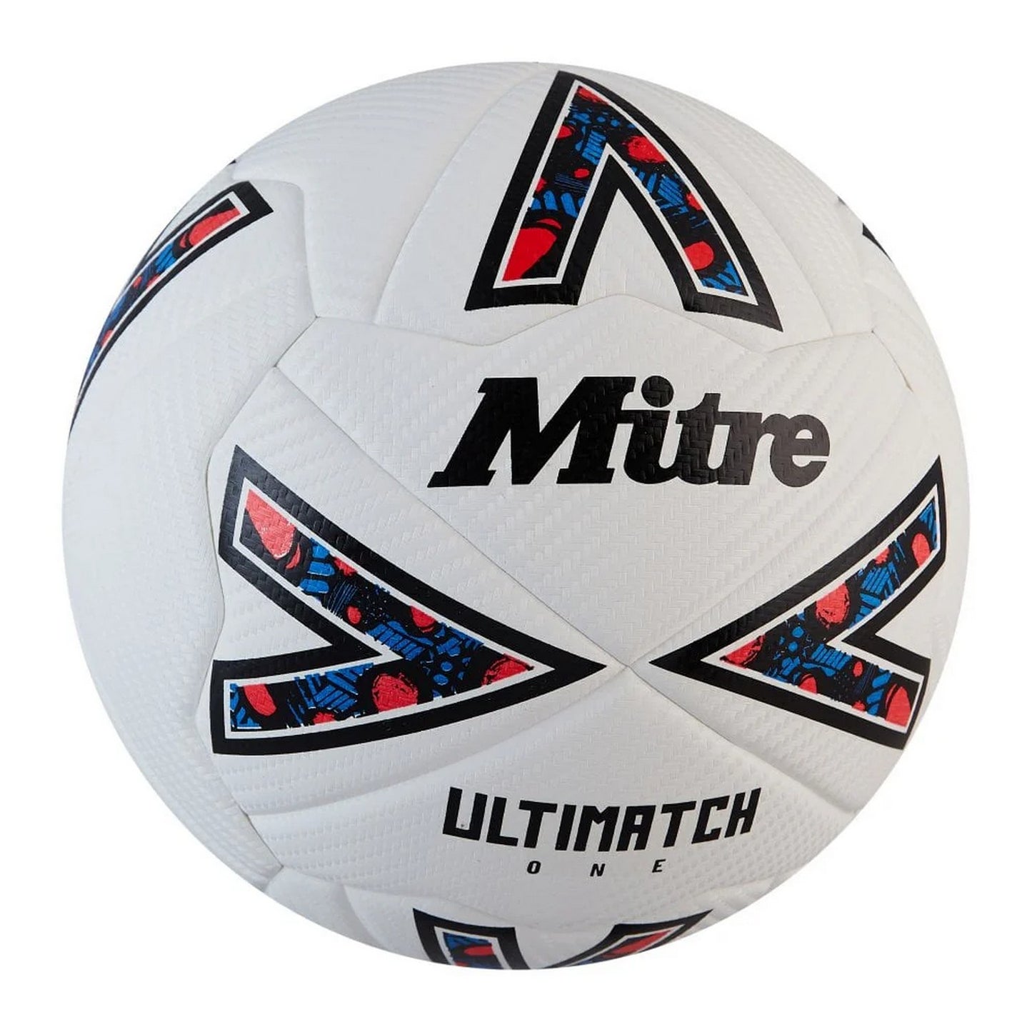 White-Black-Red - Side - Mitre Ultimatch One 24 Football