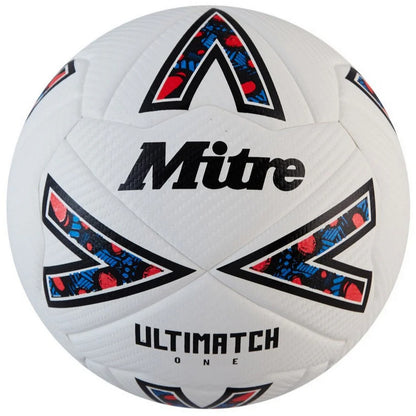 White-Black-Red - Front - Mitre Ultimatch One 24 Football