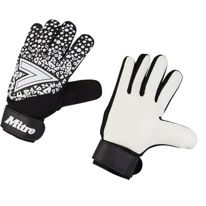 Black-White - Close up - Mitre Childrens-Kids Magnetite Glove