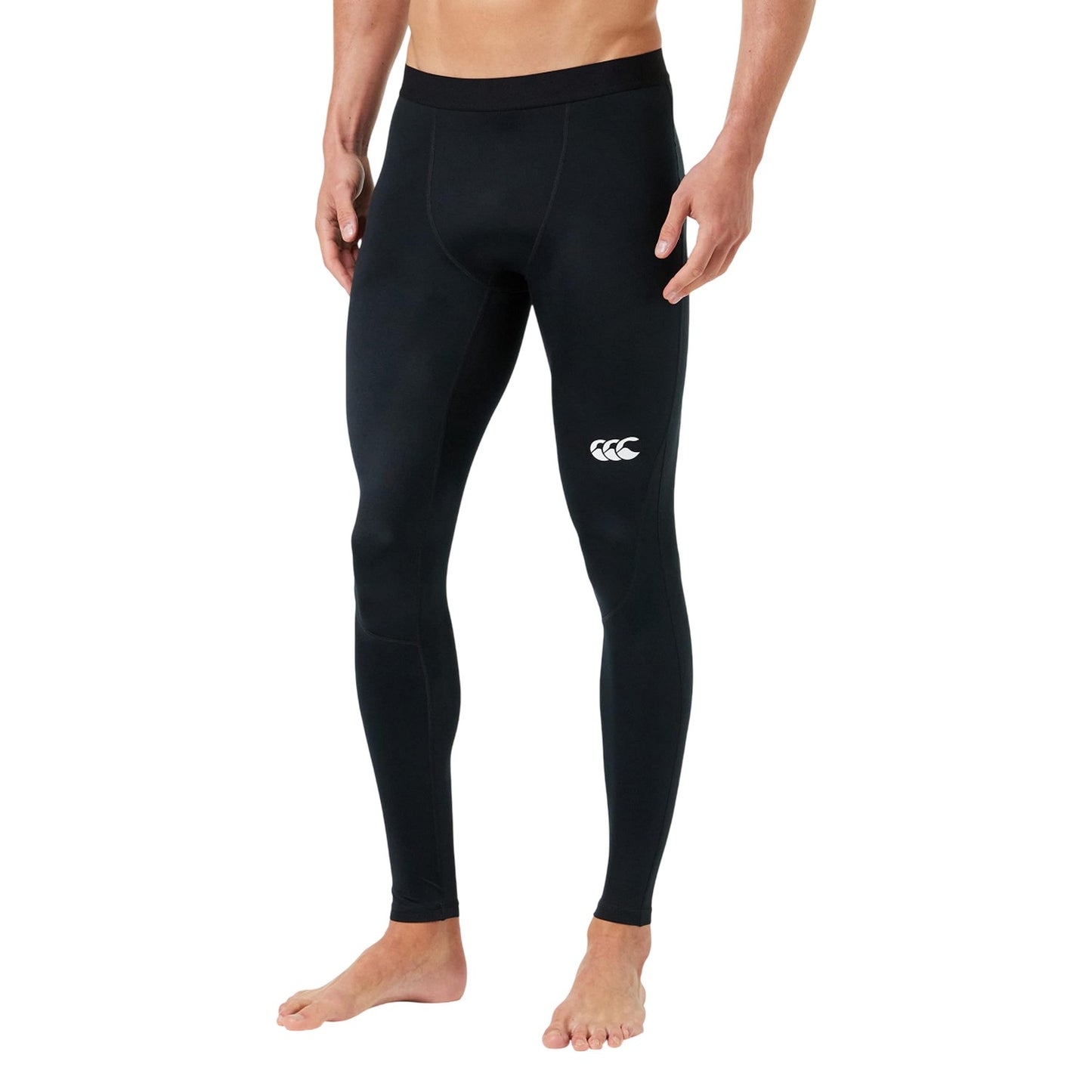 Black - Front - Canterbury Mens Mercury Compression Base Layer Leggings