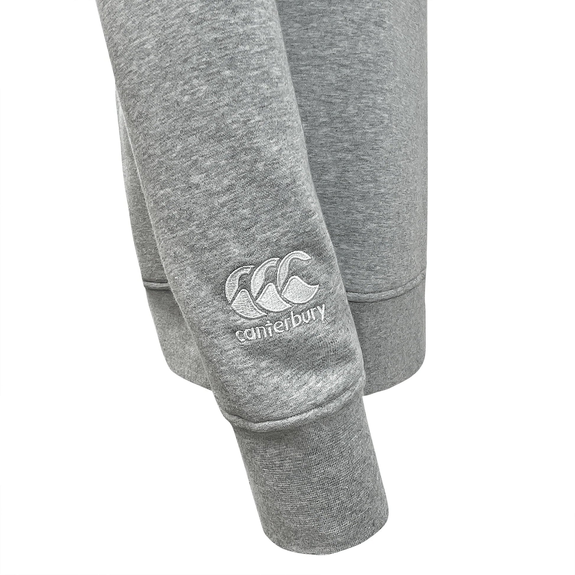 Grey Marl - Side - Canterbury Womens-Ladies Club Crew Neck Sweatshirt