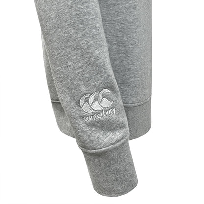 Grey Marl - Side - Canterbury Womens-Ladies Club Crew Neck Sweatshirt