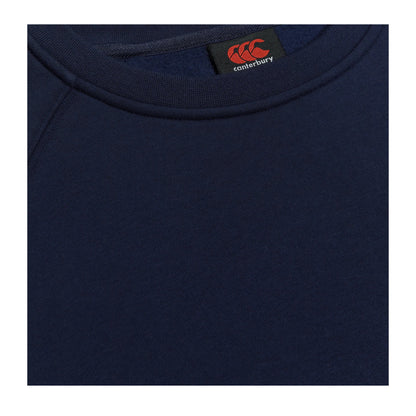Navy - Side - Canterbury Womens-Ladies Club Crew Neck Sweatshirt