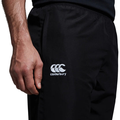 Black - Lifestyle - Canterbury Mens Club Plain Tapered Leg Tracksuit Bottoms