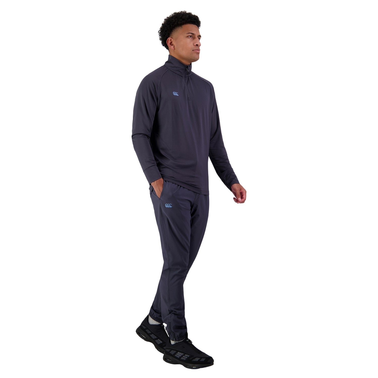 India Ink - Pack Shot - Canterbury Mens Tempo+ Quarter Zip Training Top