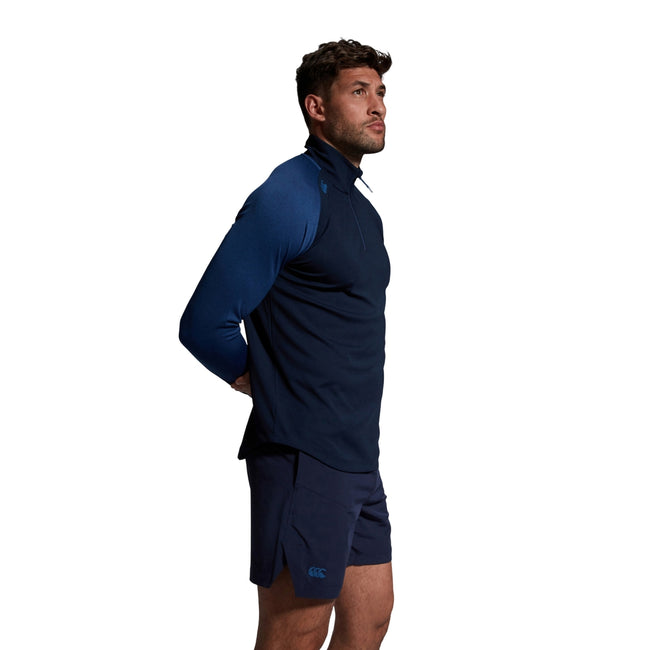 Navy-True Navy - Pack Shot - Canterbury Mens Elite Base Layer Top