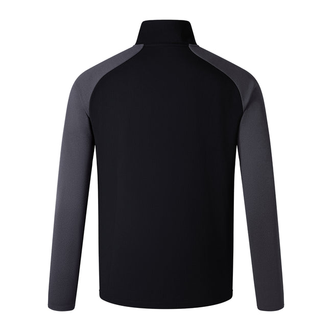 Black-Magnet Marl - Back - Canterbury Mens Elite Base Layer Top