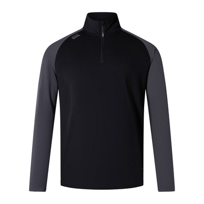 Black-Magnet Marl - Front - Canterbury Mens Elite Base Layer Top