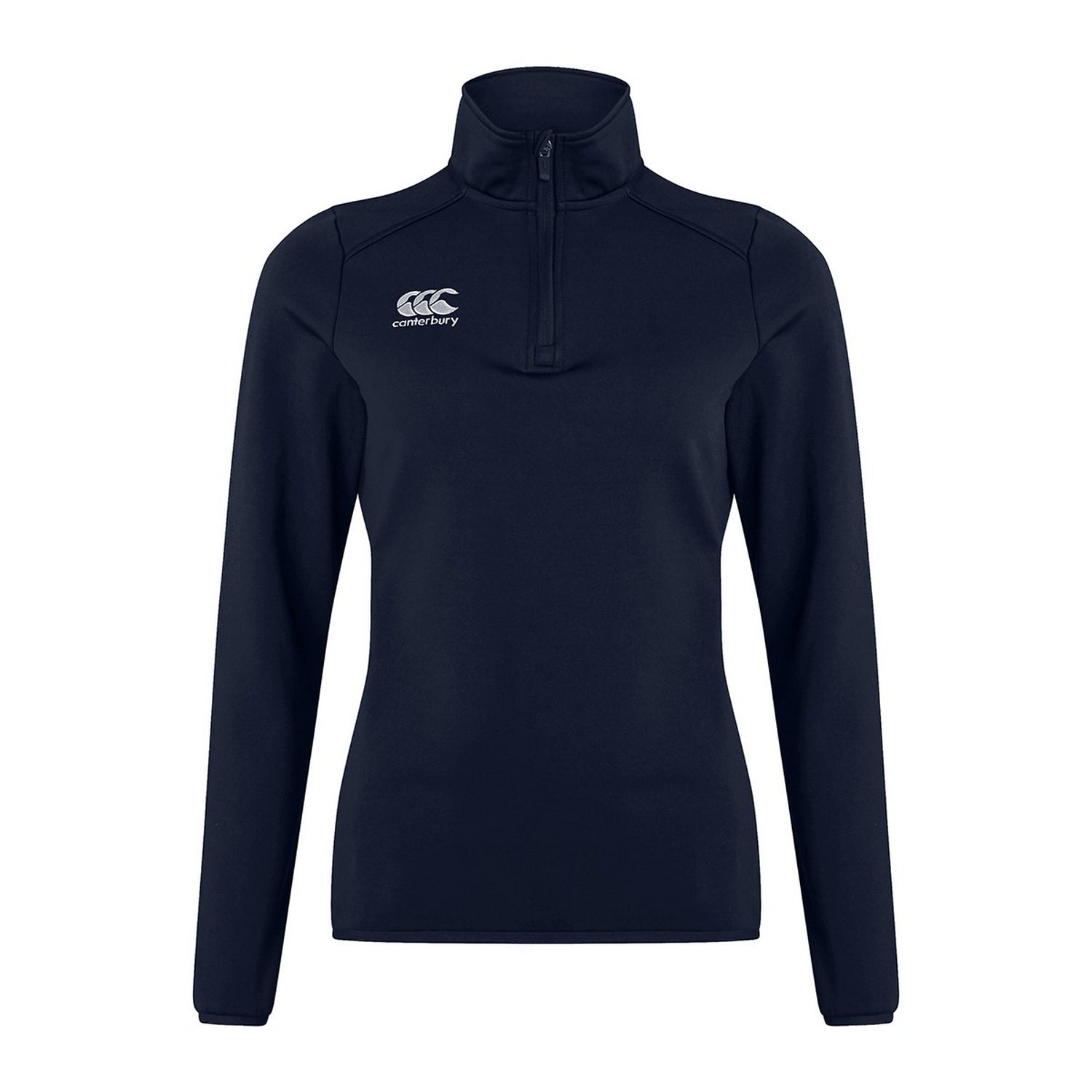 Cambridge Blue - Front - Canterbury Womens-Ladies Club Quarter Zip Midlayer