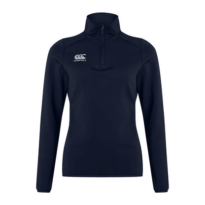 Cambridge Blue - Front - Canterbury Womens-Ladies Club Quarter Zip Midlayer