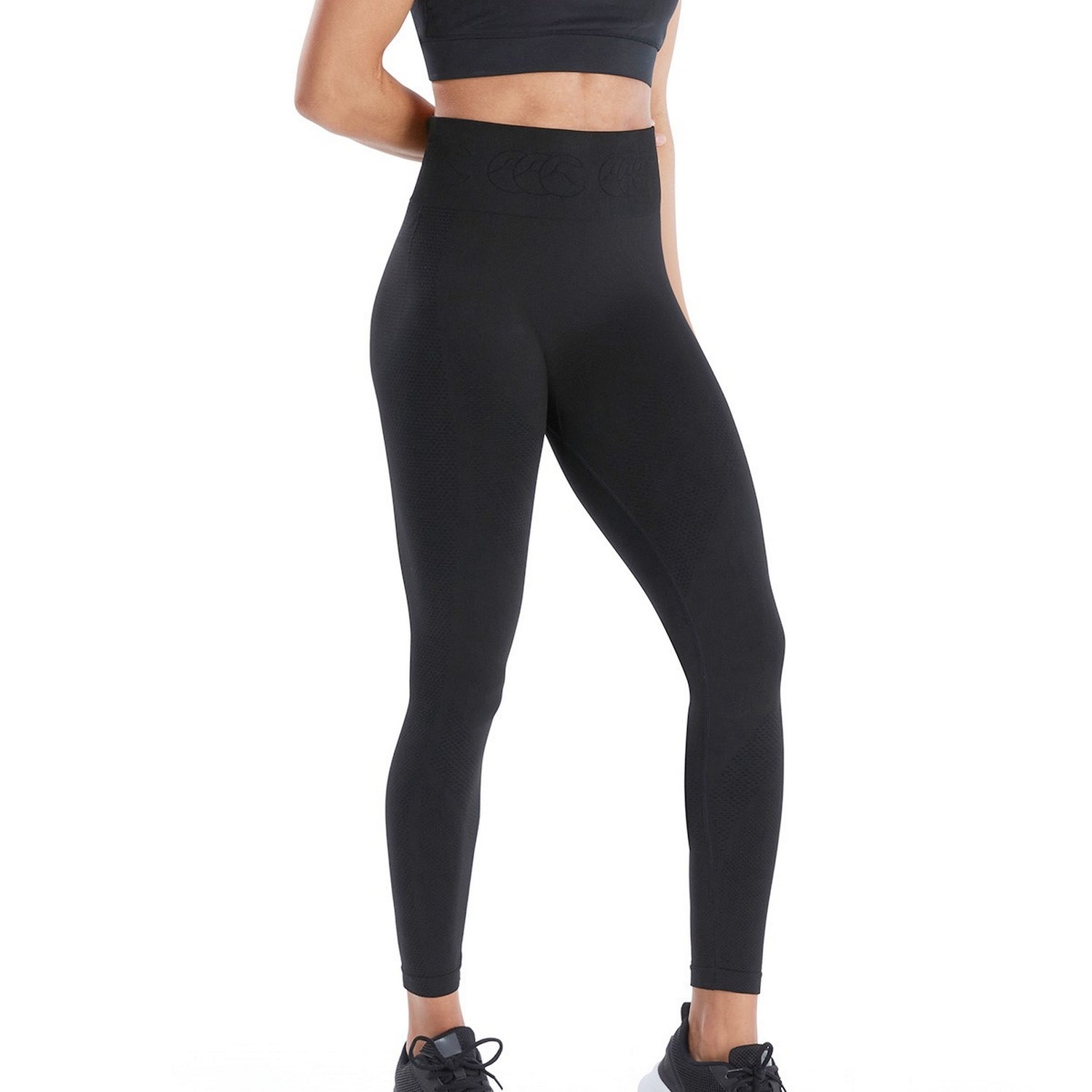 Black - Lifestyle - Canterbury Womens-Ladies Seamless Leggings