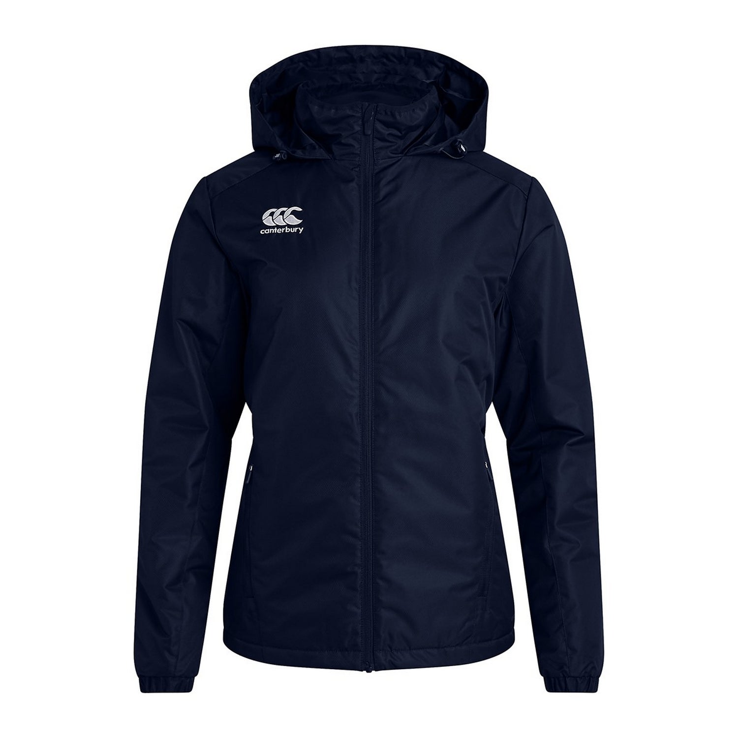 Navy - Front - Canterbury Womens-Ladies Club Vaposhield Stadium Jacket