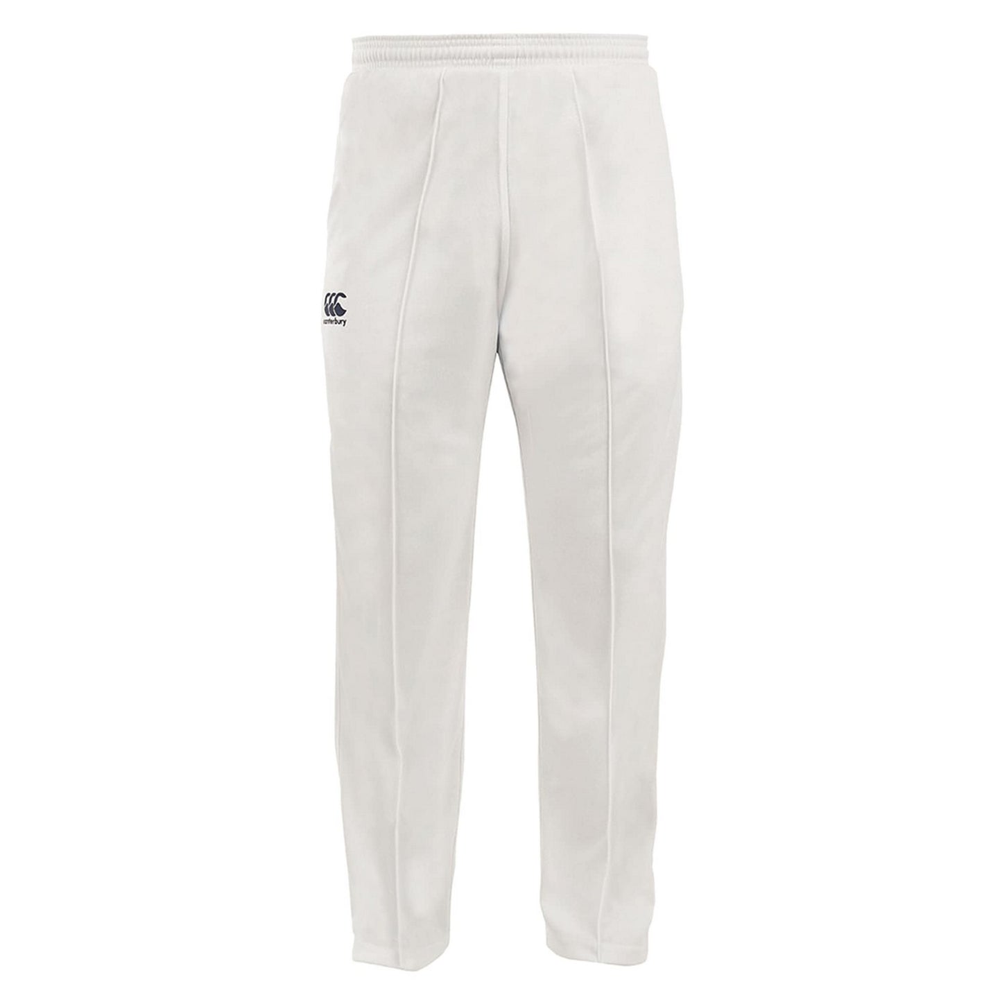 Cream - Front - Canterbury Childrens-Kids Cricket Trousers