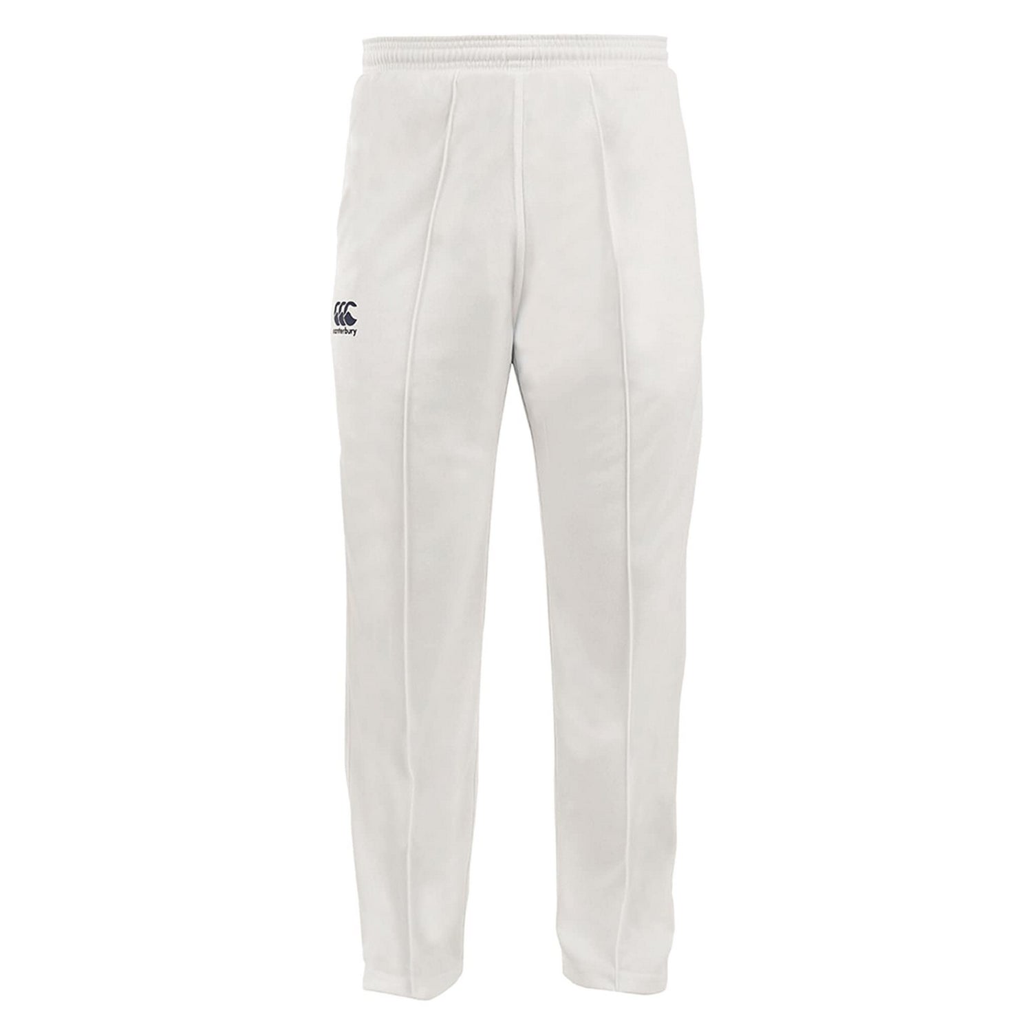Cream - Front - Canterbury Childrens-Kids Cricket Trousers