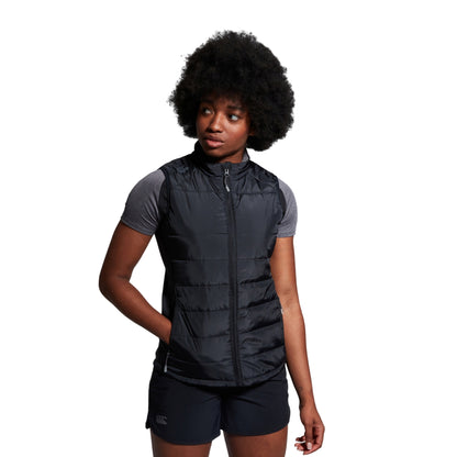 Black - Side - Canterbury Womens-Ladies Elite Micro-Lite Gilet