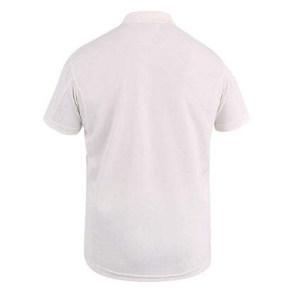 Cream - Back - Canterbury Childrens-Kids Cricket Polo Shirt