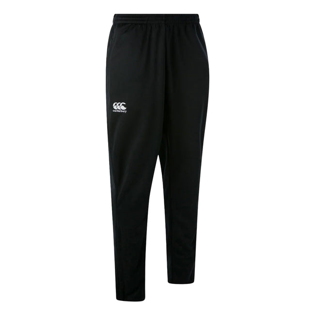 Black - Back - Canterbury Mens Knitted Stretching Tapered Leg Jogging Bottoms