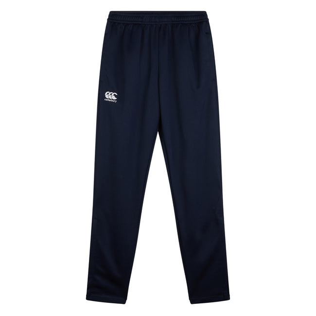 Navy - Front - Canterbury Mens Knitted Stretching Tapered Leg Jogging Bottoms