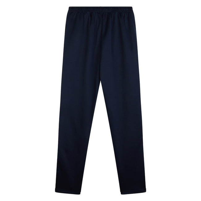 Navy - Back - Canterbury Mens Knitted Stretching Tapered Leg Jogging Bottoms