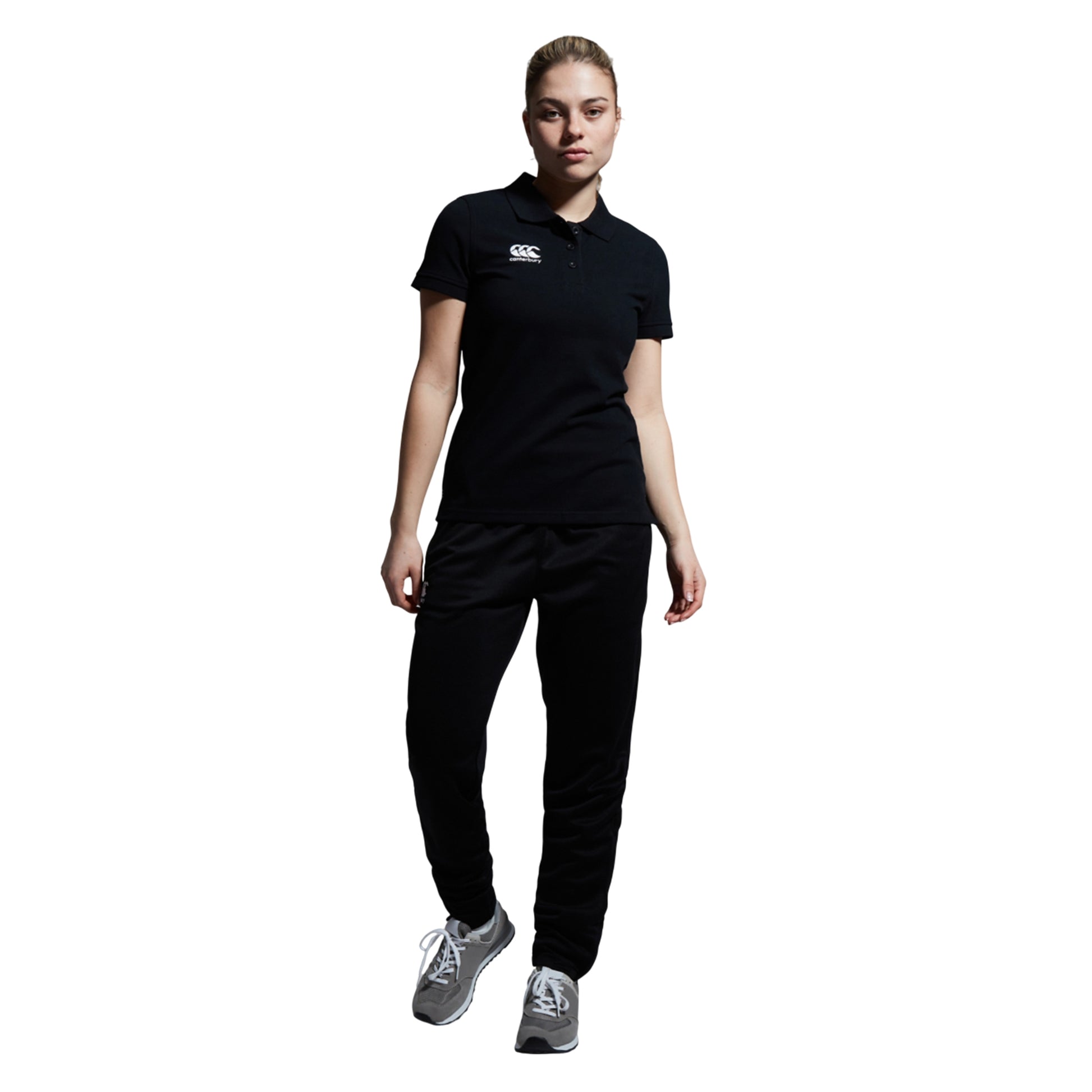 Black - Lifestyle - Canterbury Womens-Ladies Waimak Polo Shirt