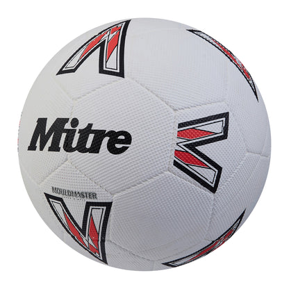 White-Black-Red - Back - Mitre Super Dimple Football